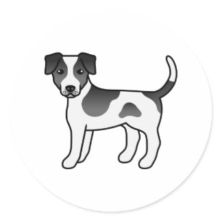 Black And White Danish-Swedish Farmdog Cute Dog Classic Round Sticker