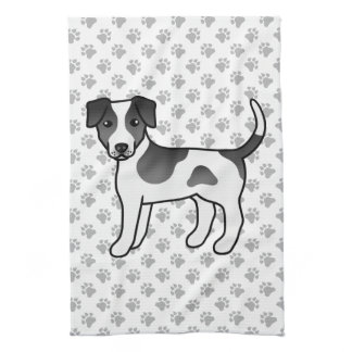 Black And White Danish-Swedish Farmdog Cute Dog Kitchen Towel
