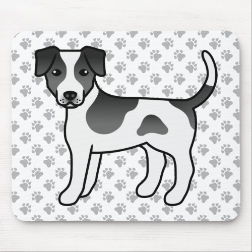 Black And White Danish_Swedish Farmdog Cute Dog Mouse Pad