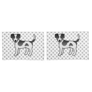 Black And White Danish-Swedish Farmdog Cute Dog Pillow Case