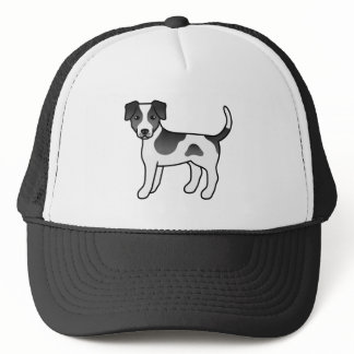 Black And White Danish-Swedish Farmdog Cute Dog Trucker Hat