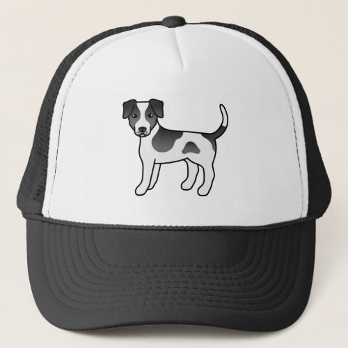 Black And White Danish_Swedish Farmdog Cute Dog Trucker Hat