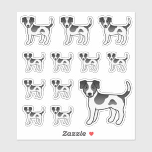 Black And White Danish-Swedish Farmdog Cute Dogs Sticker