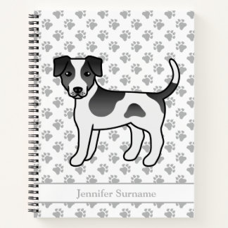 Black And White Danish-Swedish Farmdog &amp; Name Notebook