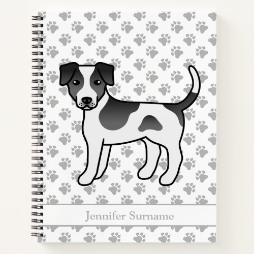 Black And White Danish_Swedish Farmdog  Name Notebook