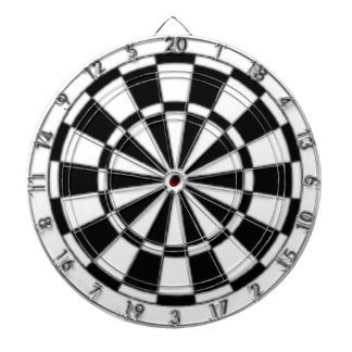Black and white dart board