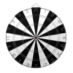 Black and White Dart Board