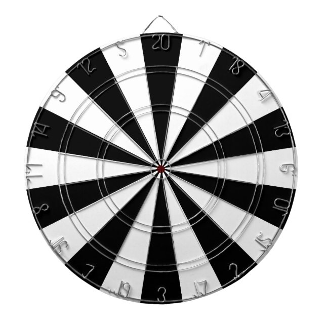 Black and White Dart Board (Front)