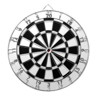 Black and white dart board
