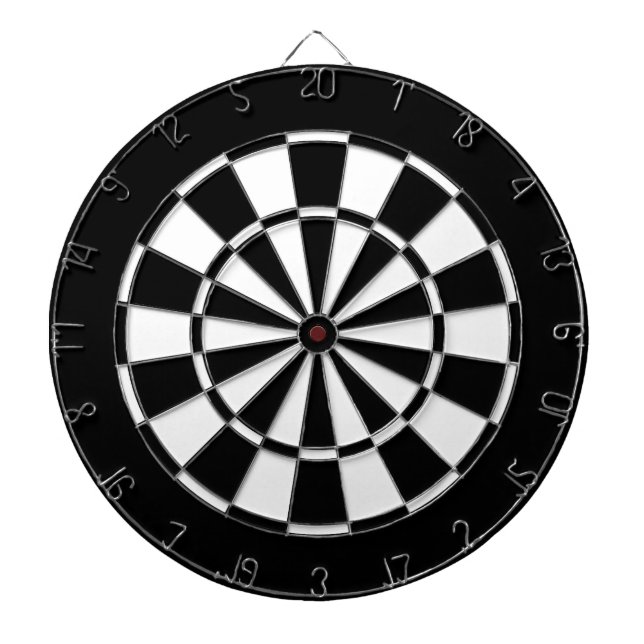 Black and White Dartboard (Front)