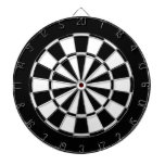 Black And White Dartboard With Darts at Zazzle