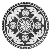 BLACK AND WHITE DECORATIVE PLATE DESIGN (Front)