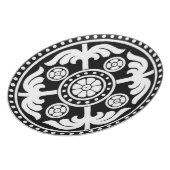 BLACK AND WHITE DECORATIVE PLATE DESIGN (Left Side)