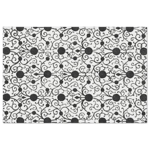 Black and White Decoupage Paper