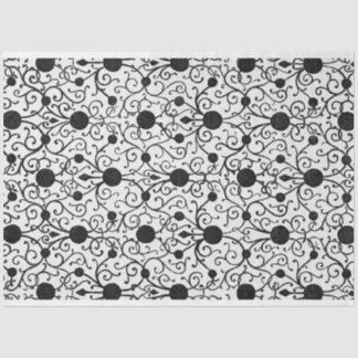 Black and White Decoupage Paper