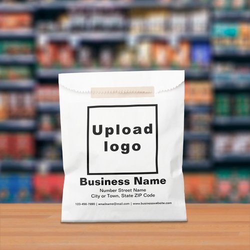 Black and White Design Business Paper Bag
