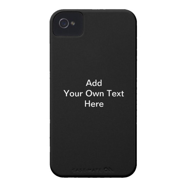 Black and White design, custom text. Case-Mate iPhone Case (Back)