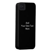Black and White design, custom text. Case-Mate iPhone Case (Back/Right)