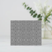 Black and white design. Pattern of Spirals. (Standing Front)