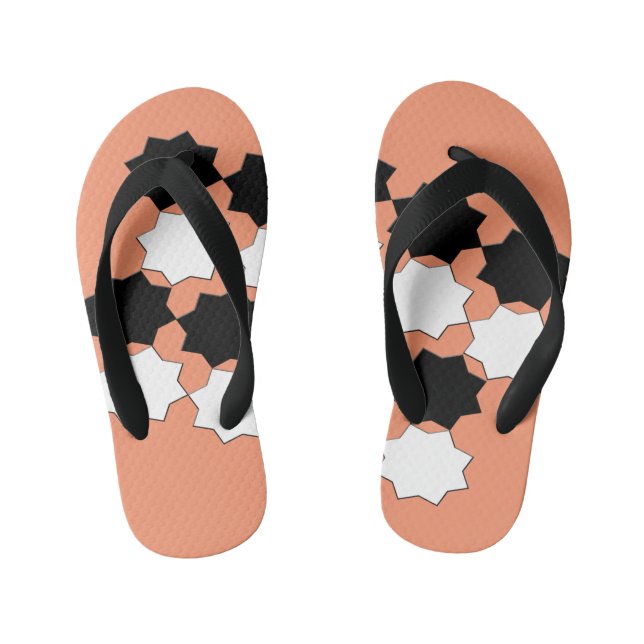 Black and White Design Sandals (Footbed)