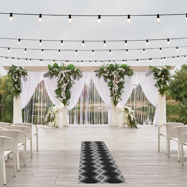 Black and White Design Wedding Runner (Insitu (Wedding 1))