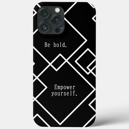 Black and White Designed  iPhone 13 Pro Max Case