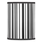 Black and white designer stripes - High Quality Lamp Shade (Left)