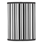 Black and white designer stripes - High Quality Lamp Shade (Back)