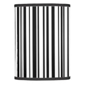 Black and white designer stripes - High Quality Lamp Shade (Front)
