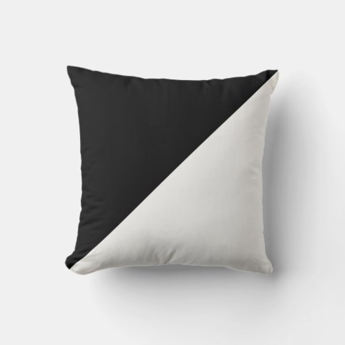 Black and White Diagonal Decorator Pillow