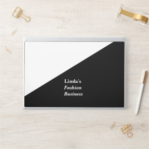 Black and white diagonal line HP laptop skin