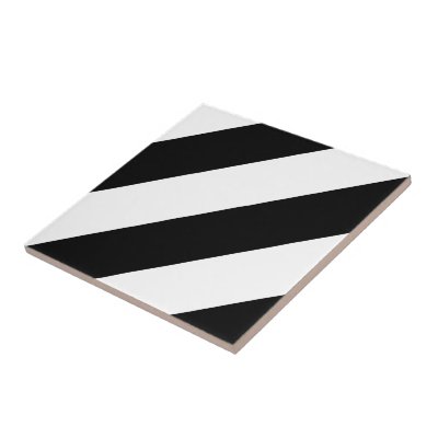 Black and White Diagonal Stripes
