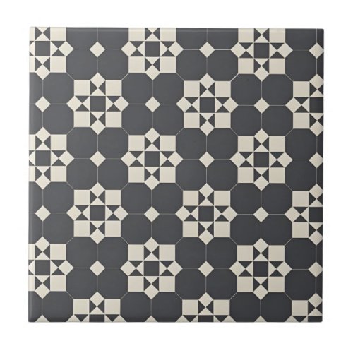 black and white diamond floor tiles modern floral 