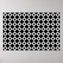 Black and White Diamond Pattern