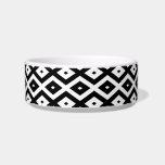 Black and white diamond pattern bowl<br><div class="desc">Black and white diamond pattern</div>