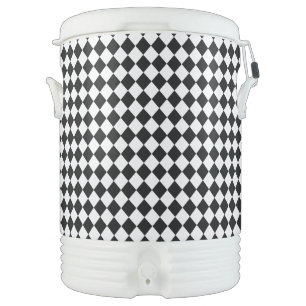 Black and White Diamond Pattern by Shirley Taylor Cooler