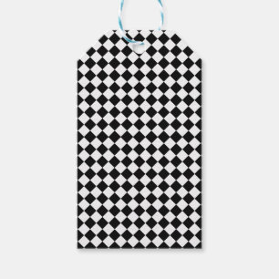 Black And White Diamond Pattern by Shirley Taylor Gift Tags