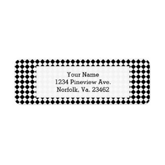 Black And White Diamond Pattern by Shirley Taylor Label