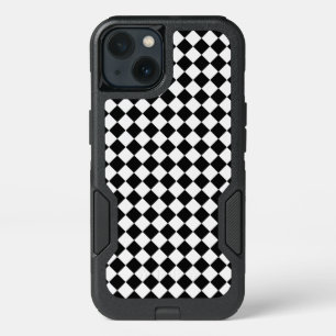 Black and White Diamond Pattern by Shirley Taylor iPhone 13 Case
