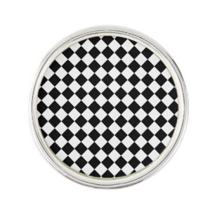 Black and White Diamond Pattern by Shirley Taylor Pin