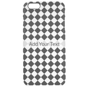 Black And White Diamond Pattern by Shirley Taylor Clear iPhone 6 Plus Case