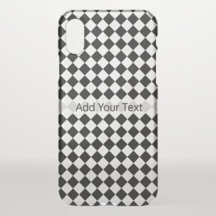 Black and White Diamond Pattern by Shirley Taylor iPhone X Case