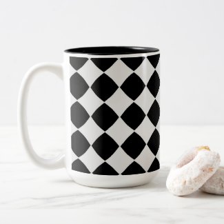Black and white diamond pattern