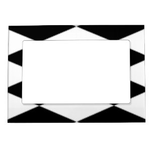 BLACK AND WHITE DIAMONDS MAGNETIC FRAME