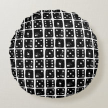 Black and White Dice 1-6 Linocut