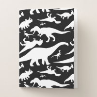 Black and White Dinosaur Pattern