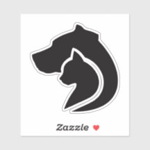 Black and White Dog and Cat
