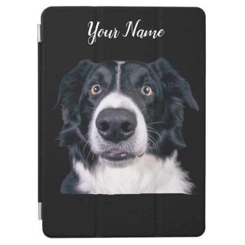 Black and White Dog Face iPad Air Cover