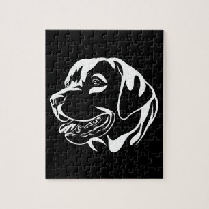 Black and White Dog Jigsaw Puzzle