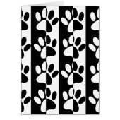 Black And White Dog Paws And Stripes (Front)